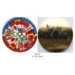 178 07 pin's ponts de Chamonix 1924 à Lillehammer 1994 drapeaux époxy faux