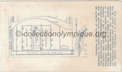 1932 Los Angeles billet olympique natation, 02/08/1932, verso 11,1 x 6,65 cm