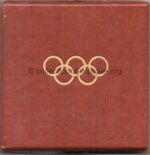1952 Oslo médaille olympique de participant boite en carton