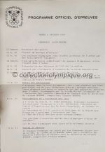 1968 Grenoble olympic opening ceremony program