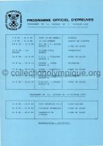 1968 Grenoble Olympic daily program 02/17-18