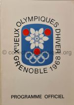 1968 Grenoble Olympic daily program 02/17-18, cardboard sleeve 23.9 x 16.9 cm
