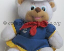 Hidy the bear, plush height 26 cm olympic mascot