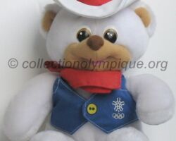 Howdy the bear, plush height 26 cm olympic mascot