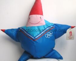 Magic the elf, tissue made height 47 cm olympic mascot