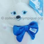 le lièvre Zaïka, peluche hauteur 25 cm mascotte olympique