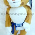 le léopard Barsik, peluche hauteur 30 cm mascotte olympique