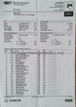 2014 Sotchi programme olympique journalier, liste de départ, slalom dames, 21/02/2014 29,7 x 21 cm