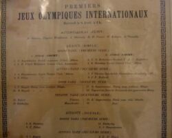 1896 Athènes programme olympique journalier