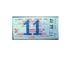 1908 London olympic ticket