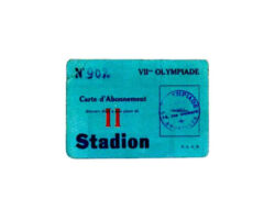 1920 Antwerp olympic ticket