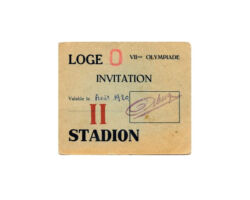 1920 Antwerp olympic ticket