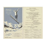 1924 Chamonix programme olympique journalier