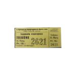 1948 St Moritz olympic opening ceremony ticket