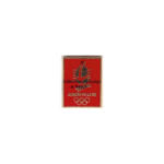 1992 Albertville red golden logo pin, signed © COJO 1992 16 x 12 mm