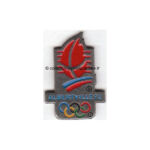 1992 Albertville logo silvered pin
