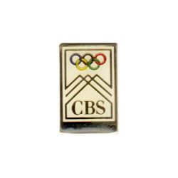 1992 Albertville pin's media, TV CBS